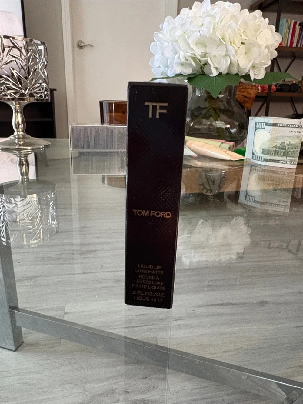 Tom Ford Black & Gold Liquid Lip Packaging